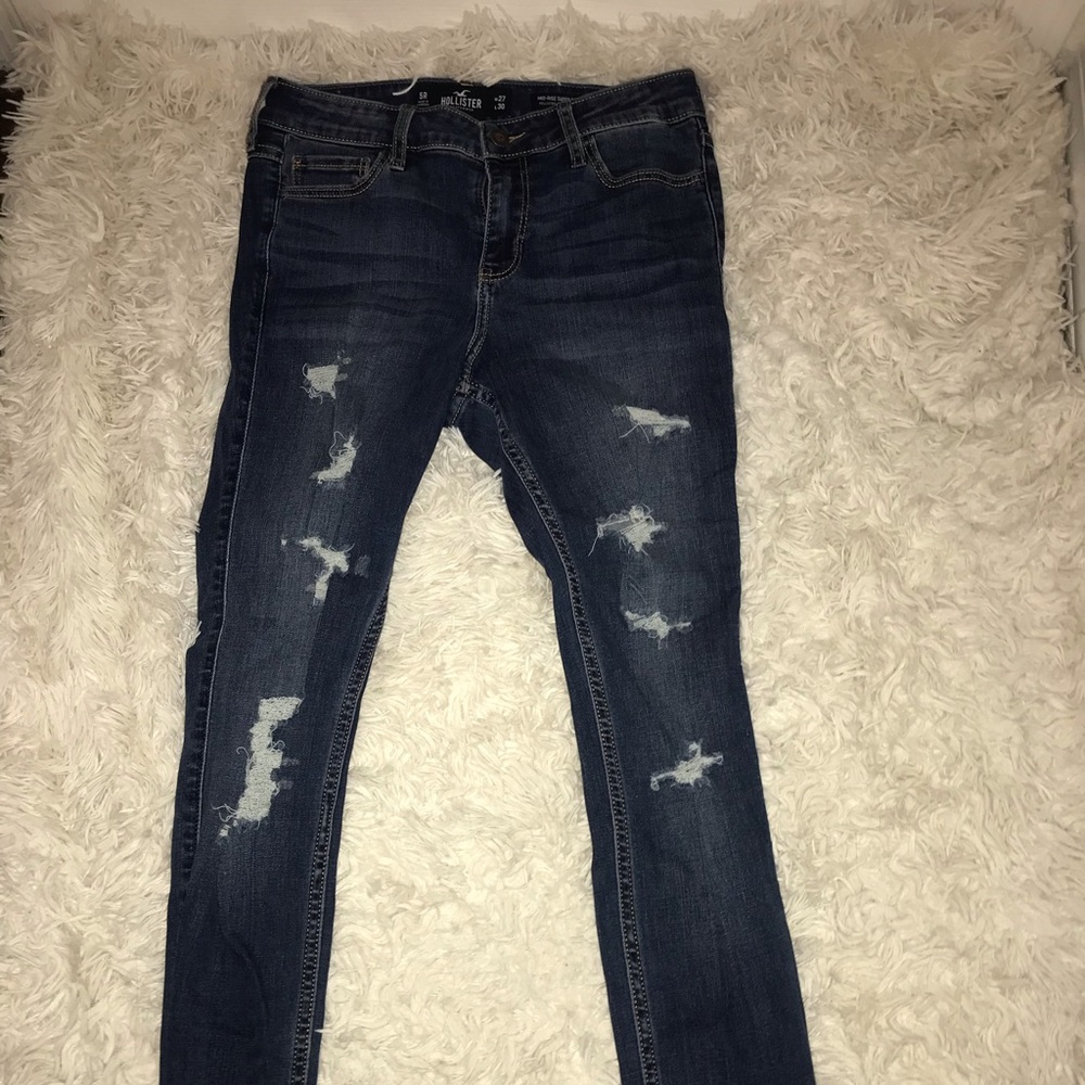 Hollister Mid-rise Super Skinny Size 5R Jeans